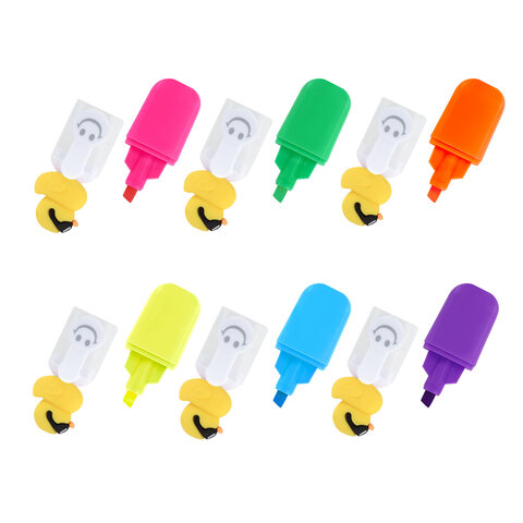 Набор текстовыделителей с топперами 6 ЦВЕТОВ НЕОН, "КРУТЫЕ УТЯТА", линия 1-4 мм, FUNSTER (ФАНСТЕР), 152647 - фото 9