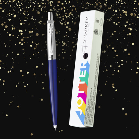 Ручка шариковая PARKER "Jotter Plastic CT", корпус синий, ежедневник А5 синий, пакет, 880896 - фото 14