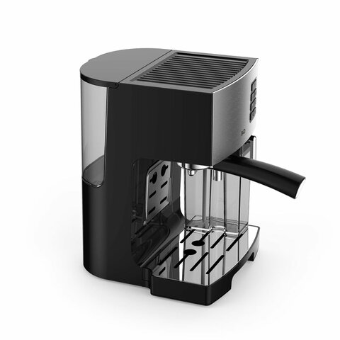 Кофеварка рожковая BQ (БИ-КЬЮ) CM9002, 1450 Вт, объем 1,4 л, 19 бар, автоматический капучинатор, стальная, 86195028 - фото 5
