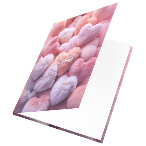 Дневник 5-11 класс 48 л., твердый, BRAUBERG, матовая ламинация, с подсказом, "Пушистые Сердечки", 107611 - фото 2