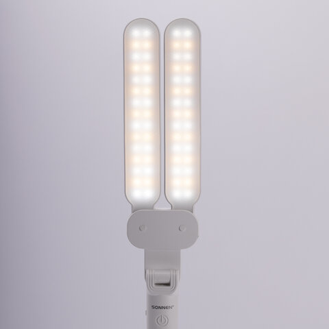 Настольная лампа / светильник беспроводная SONNEN PT-201, органайзер, USB, LED, 5 Вт, 3 режима, белый, 238781 - фото 9