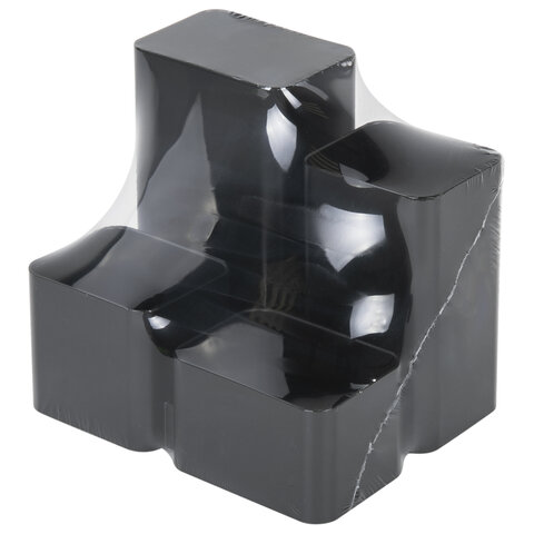 Подставка-органайзер BRAUBERG COMPACT, 4 отделения, 92х114х102 мм, черная, 238102 - фото 5