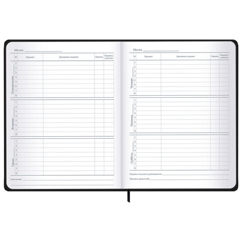 Дневник 1-11 класс 48 л., твердый, BRAUBERG, матовая ламинация, резинка, закладка-ляссе, с подсказом, "Элементы", 107242 - фото 12