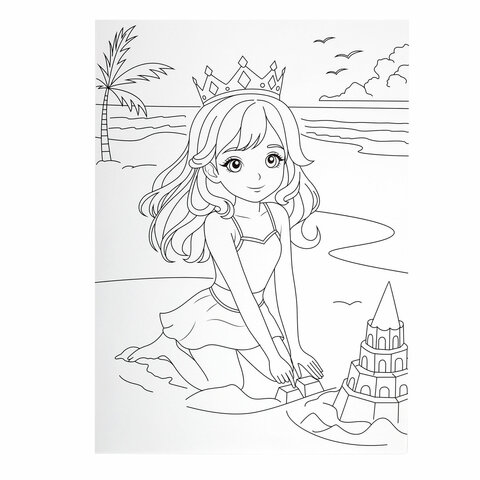 Набор ЮНОГО ХУДОЖНИКА "ПРИНЦЕССА" для рисования и творчества в кейсе ЮНЛАНДИЯ, 75 предметов, 665673 - фото 11