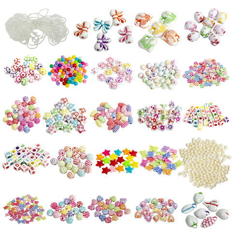 Набор для создания бижутерии и украшений BEADS SET, 450 элементов, 24 вида, BRAUBERG KIDS, 664695 - фото 2