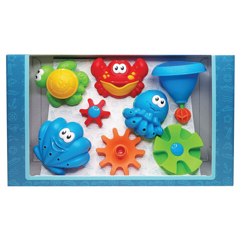 Игрушки для ванны в наборе, пластиковые, 6 шт., НОРДПЛАСТ, 741 - фото 10