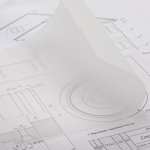 Калька А3 ВЫСОКОЙ ПРОЗРАЧНОСТИ, ПЛОТНАЯ, для печати и творчества, 90 г/м2, 250 листов, BRAUBERG, 116641 - фото 5