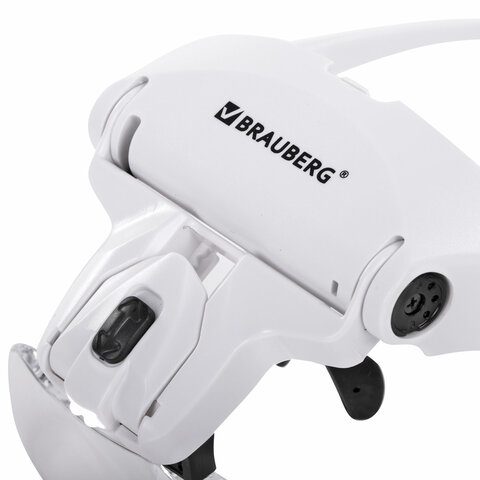 Лупа налобная с LED-ПОДСВЕТКОЙ, 5 сменных линз 95х33 мм, увеличение 1,0 - 3,5, BRAUBERG, 455929 Лупа налобная с LED-ПОДСВЕТКОЙ, 5 сменных линз 95х33 мм, увеличение 1,0 - 3,5, BRAUBERG, 455929 - фото 5