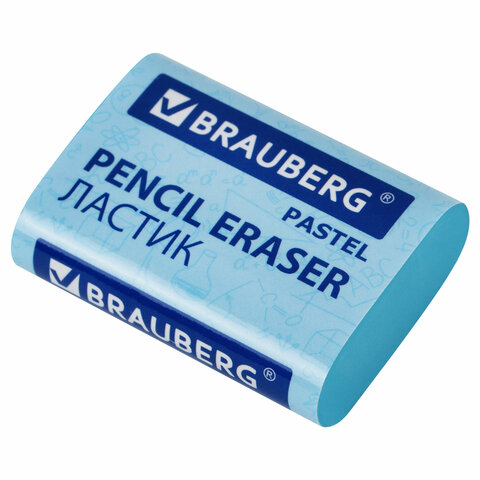 Ластики BRAUBERG PASTEL MAXI НАБОР 3 штуки, размер ластика 44х32х13 мм, упаковка блистер, 271345 - фото 4