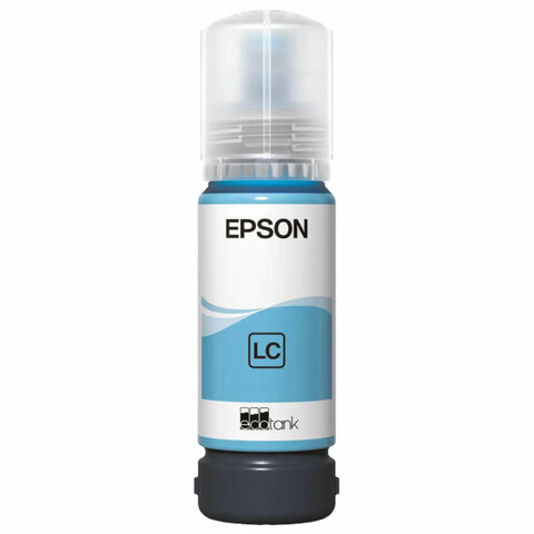 Чернила EPSON 108 (C13T09C54A) для СНПЧ EPSON L8050 /L8100 /L18050, светло-голубые, ОРИГИНАЛЬНЫЕ - фото 2