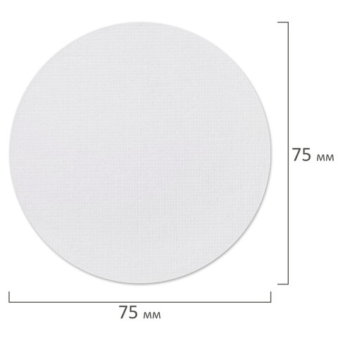 Холсты на магните круглые НАБОР 4 шт., 7.5 см, 280 г/м2, 100% хлопок, BRAUBERG ART CLASSIC, 192332 - фото 6