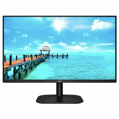 Монитор AOC 27B2H 27" (68,6 см), 1920x1080, 16:9, IPS, 7 ms, 250 cd, HDMI, VGA, черный - фото 1