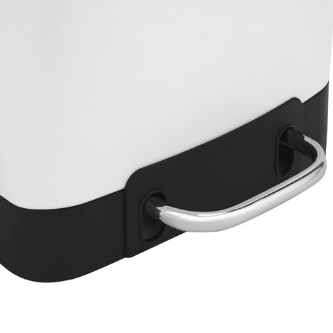 Ведро мусорное с педалью 6 л, крышка с доводчиком, белое матовое, металл, LAIMA ULTRA, 701569 - фото 6