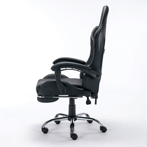 Кресло компьютерное BRABIX "Dexter GM-135", подножка, две подушки, экокожа, черное, 532800 - фото 5