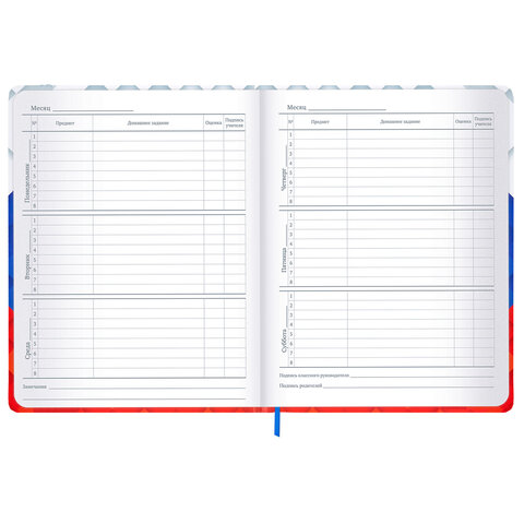 Дневник 1-11 класс 48 л., твердый, BRAUBERG, матовая ламинация, резинка, закладка-ляссе, с подсказом, "Герб", 107238 - фото 12