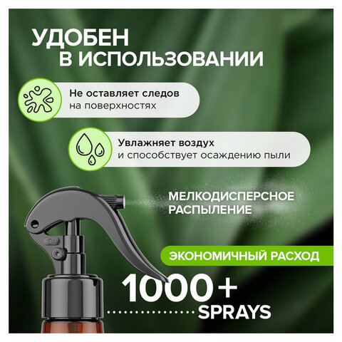 Освежитель воздуха 380 мл SYNERGETIC "Ирис и розовый перец", биоразлагаемый, нейтрализатор запахов, спрей, 900002 - фото 4