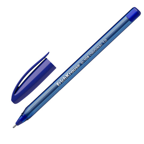 Ручка шариковая ERICH KRAUSE U-108 "Stick Original", СИНЯЯ, узел 1 мм, линия 0,3 мм, 47595 - фото 6