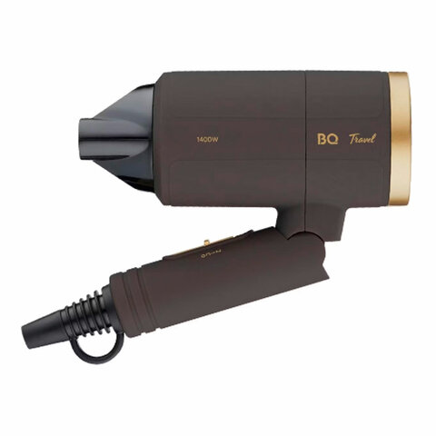 Фен BQ (БИ-КЬЮ) HD1212M, 1400 Вт, 2 скорости, 2 температурных режима, ионизация, коричневый, 86189100 - фото 4