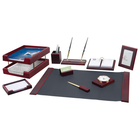 Набор подарочный настольный BESTAR "Artemis" из дерева, 11 предметов, цвет "красное дерево", 236358 - фото 1