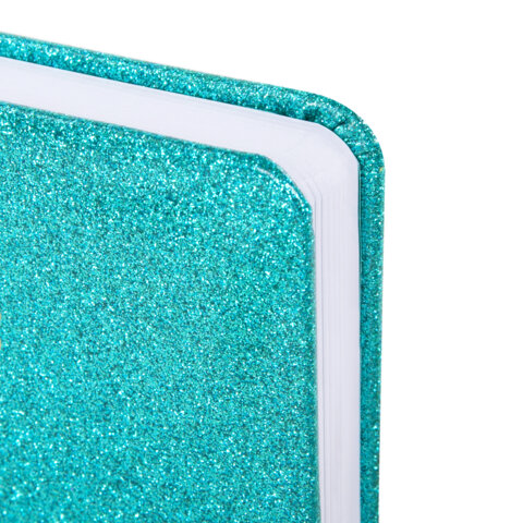 Ежедневник датированный 2026, А5, 138x213 мм, BRAUBERG "Sparkle", под кожу, блестки, бирюзовый, 117439 - фото 3