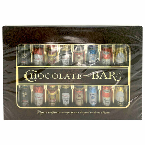 Набор конфет CONFASHION "Chocolate-Bar", ассорти с помадной начинкой клубных вкусов, 240 г, УТ-00031259 - фото 2