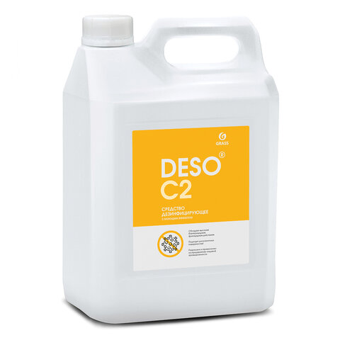 Средство моющее c дезинфицирующим эффектом 5 кг, GRASS DESO C2, ЧАС, концентрат, 550066 - фото 1
