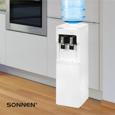 Кулер для воды SONNEN FSE-02A, напольный, НАГРЕВ/ОХЛАЖДЕНИЕ ЭЛЕКТРОННОЕ, 2 крана, белый, 455421 - фото 17