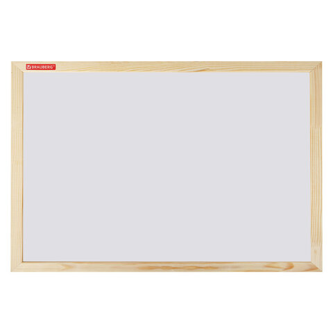 Доска магнитно-маркерная 30х45 см, деревянная рамка, BRAUBERG "Wood", 238793 - фото 1