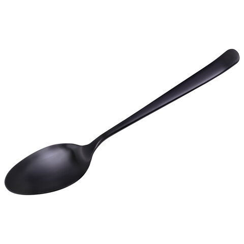 Ложки чайные BLACK, НАБОР 2 шт., на подвесе, нержавеющая сталь, черные, WEGLA (ВЕГЛА), 702274 - фото 4
