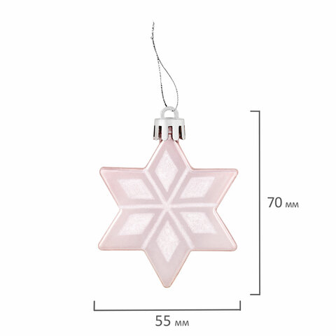 Шары новогодние ёлочные "Elegant Pink" 77 предметов, розовый/белый, ЗОЛОТАЯ СКАЗКА, 591715 - фото 27
