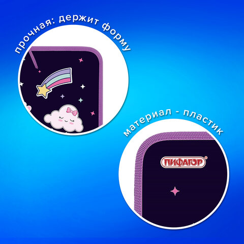 Папка для труда на молнии с ручками ПИФАГОР А4, 1 отделение, пластик, органайзер, "Leapfrog", 273388 - фото 10