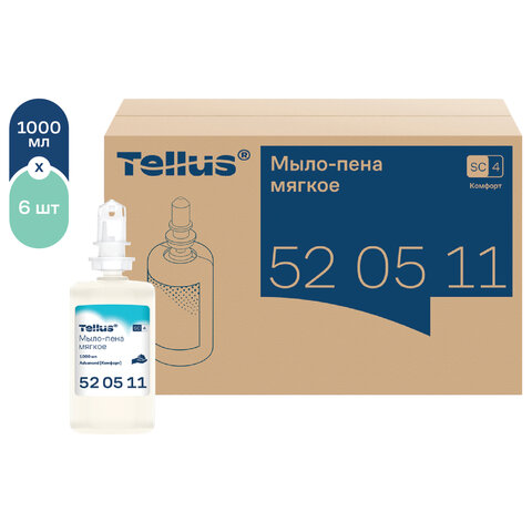 Картридж с жидким мылом-пеной одноразовый Tellus/TORK (Система S4) Advanced, мягкое, 1 л, 520511 - фото 4