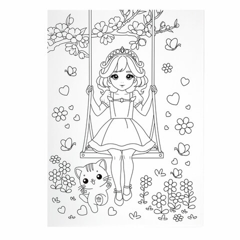 Набор ЮНОГО ХУДОЖНИКА "ПРИНЦЕССА" для рисования и творчества в кейсе ЮНЛАНДИЯ, 75 предметов, 665673 - фото 10