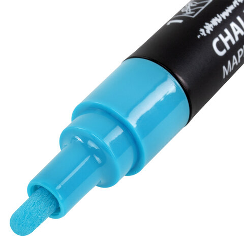Маркеры меловые CHALK LIQUID MARKER, НЕОН, НАБОР 8 ЦВЕТОВ, 3 мм, стираемые, BRAUBERG "CHALK", 152597 - фото 7