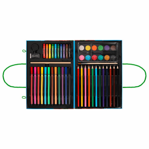 Набор ЮНОГО ХУДОЖНИКА "ОРЕЛ" для рисования и творчества в кейсе ЮНЛАНДИЯ, 75 предметов, 665674 - фото 3