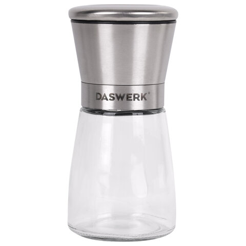 Мельница для специй, НАБОР 2 штуки, механические, нержавеющая сталь, DASWERK (ДАСВЕРК), 456628 - фото 4