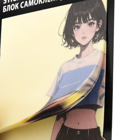 Блок самоклеящийся (стикеры) BRAUBERG ANIME, 73х73 мм, 20 листов, 116709 - фото 3