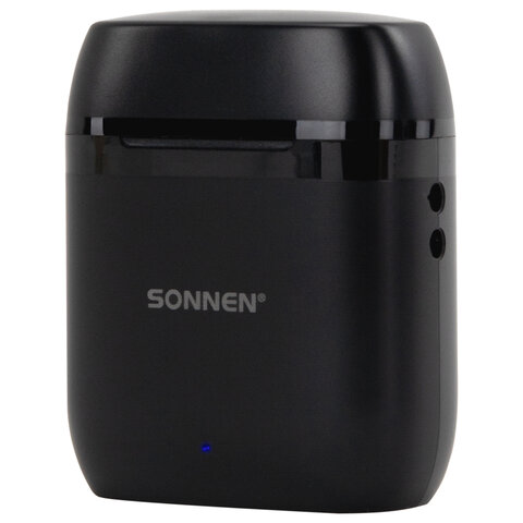 Наушники беспроводные TWS вкладыши с микрофоном, SONNEN EP-BH10B, Bluetooth 5.3, черные, 514122 - фото 6