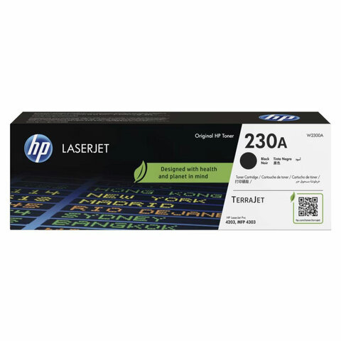 Картридж лазерный HP (W2300A) для Color LaserJet Pro 4303/4203, черный, ресурс 2000 стр., оригинальный - фото 1