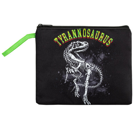 Папка для тетрадей BRAUBERG А5, 1 отделение, полиэстер, на молнии, с ручкой, "Tyrannosaur", 272203 - фото 2