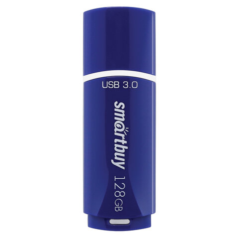 Флеш-диск 128 GB, SMARTBUY Crown, USB 3.0, синий, SB128GBCRW-Bl - фото 3