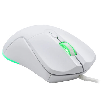 Мышь проводная DEFENDER Arga GM-049, 1200/1800/2400/3600 dpi, 5 кнопок + 1 колесо-кнопка, белый, 52048 - фото 4