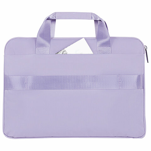 Сумка портфель HEIKKI ULTRA (ХЕЙКИ) с отделением для ноутбука 15,6", Lavender, лавандовая, 28х39х3 см, 272610 - фото 8