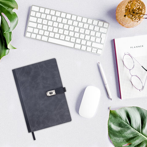 Ежедневник недатированный А5 152х220 мм BRAUBERG "Sirius", под кожу, застежка 160 л., черный, 116213 - фото 7