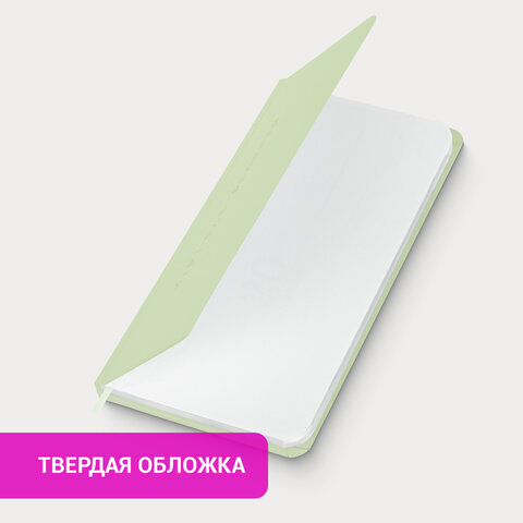 Еженедельник недатированный с резинкой 171х93 мм, BRAUBERG, твердый, 64 л., "Minimal", зеленый, 116314 - фото 15