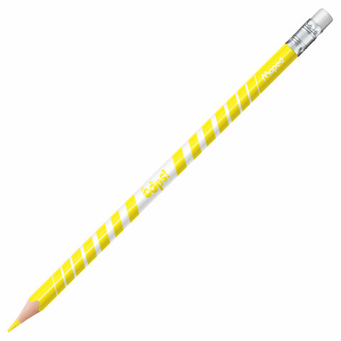 Карандаши цветные стираемые с ластиком MAPED (Франция) "Color'Peps Oops", 12 цветов, трехгранные, 832812 - фото 3