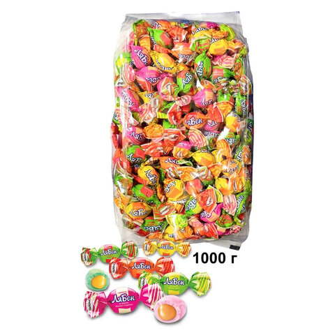 Конфеты жевательные АККОНД "ЛяБон" фруктово-ягодный микс, 1000 г - фото 2