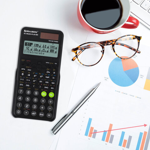 Калькулятор инженерный BRAUBERG SC-991ES-PLUS-BK (164х80 мм), 552 функции, 10+2 разряда, ЧЕРНЫЙ, 272651 - фото 9