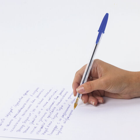 Ручка шариковая неавтомат. BIC Cristal синий  0,32 мм Франция - фото 11