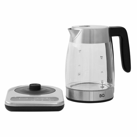 Чайник BQ (БИ-КЬЮ) KT1736G, 1,8 л, 2200 Вт, закрытый нагревательный элемент, ТЕРМОРЕГУЛЯТОР, стекло, 86190523 - фото 5
